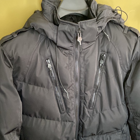 Projek Raw Black Puffer Jacket Winter Coat Men's Size S - Picture 4 of 14